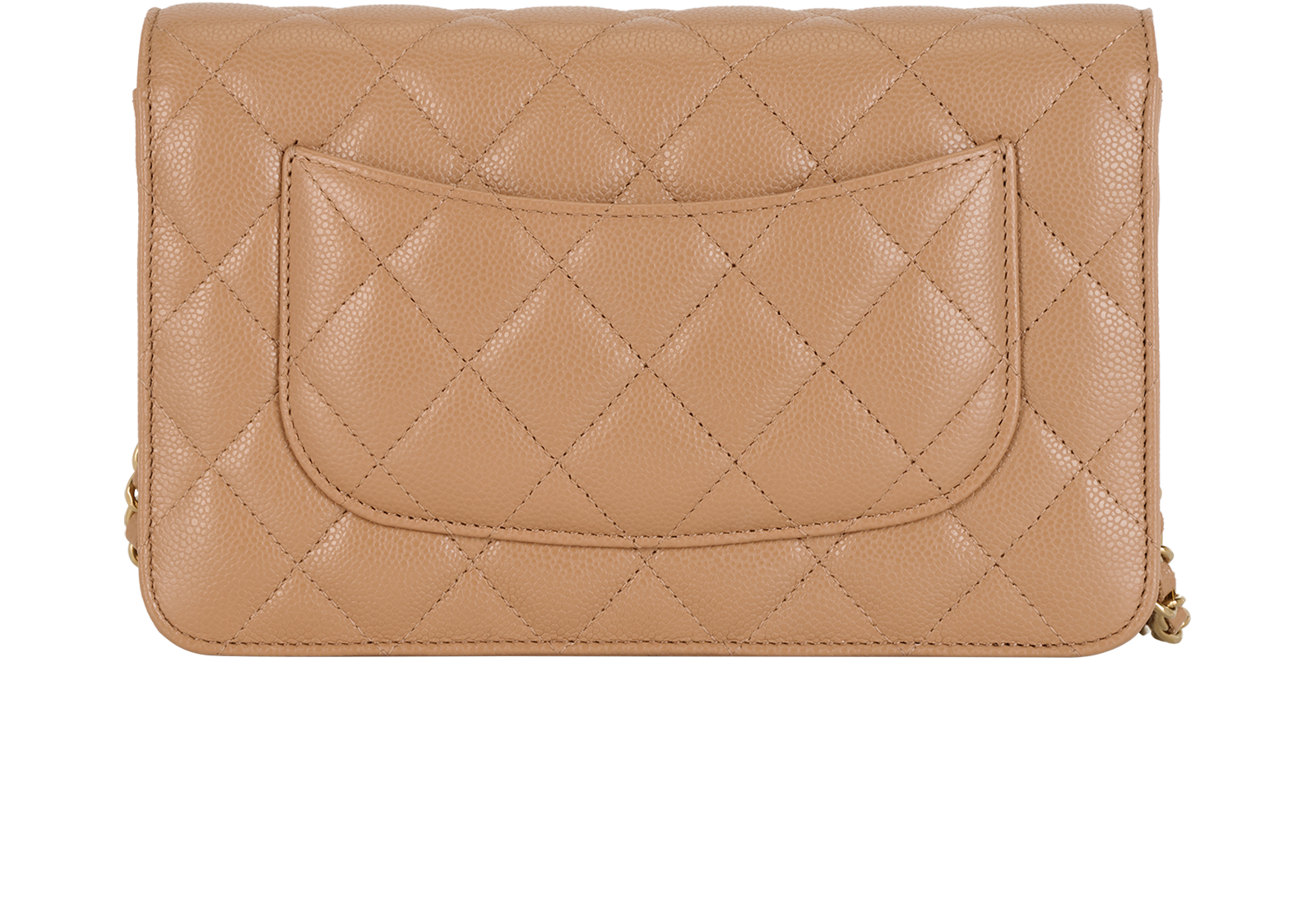 Wallet On Chain, &pound;2,500, Handbags, Beige, Caviar Leather, Back view